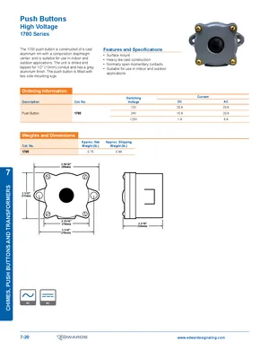 1780 Series High Voltage Push Buttons thumbnail