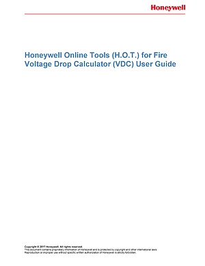 Honeywell Online Tools for Fire Voltage Drop Calculator thumbnail