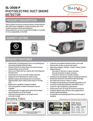 SL-2000-P Duct Detector thumbnail