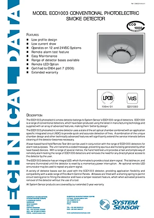 ECO1003 Conventional Smoke Detectors thumbnail