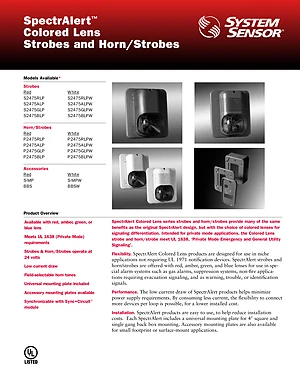 SpectrAlert Colored Lens Strobes and Horn/Strobes thumbnail